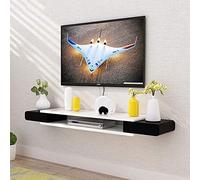 Mueble para TV, Unidades de Pared para TV para Sala de Estar, Estante Flotante, Mueble para TV montado en la Pared, Soporte para Fondo para Reproductor de DVD/Blu-Ray montado en la Pared/B/150 cm