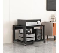 Mueble para TV y Consola de Videojuegos de Estilo Moderno de Mediados de Siglo - Estantería Audiovisual versátil para la Esquina del salón, con Soporte para DVD y Tocadiscos (50,1 x 40 x 90