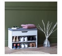 Mueble para zapatos con dos compartimentos y caja alan 60×29,5×42 cm