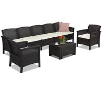 Mueble rattan Venezia Coffee Max 7 Bica marron