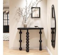 Mueble Recibidor Entrada Moderna y Creativa de Maciza, Recibidores Modernos con Patas de Diseño de Bolas para la Entrada, el Vestíbulo, el Pasillo o la Sala de Estar(100x15x80cm/39.4x5.9x31.5in)