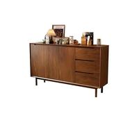Mueble Tipo Bufé Mesa de Almacenamiento de Entrada Vintage para Hogar 160 cm, Mueble de Almacenamiento para Salón Acabado Nogal, apto para Cocina, Dormitorio, Vestíbulo etc Aparador con Almacenamiento