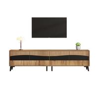 Mueble tv 180 cm de panel de partículas con 4 puertas,natural
