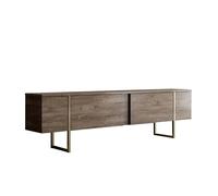 Mueble tv 2 puertas abatibles l180 cm - luxe