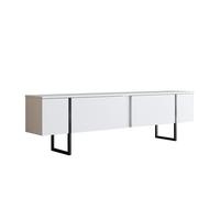 Mueble tv 2 puertas abatibles l180 cm - luxe