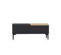 Mueble tv 3 puertas gris antracita l160 cm - mia