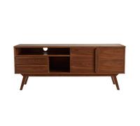 Mueble TV alto de nogal vintage 160 cm VOLVER