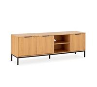 Mueble tv auri 3 puertas color roble