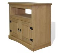 Mueble tv buffet tv diseño práctico pino mexicano gama corona 80 cm 2502212