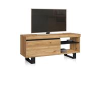 Mueble tv con almacenamiento en roble nude y ceniza 120 cm ebos up roble nude - ceniza 120 x 53 x 40 cm