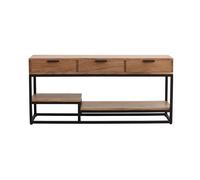 Mueble TV de acacia maciza y metal 115 cm WARREN
