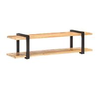 Mueble TV de Madera Maciza de Mango para Salón, 160x40x40 cm, Elegante Centro de Entretenimiento para DVD y Juegos, Muebles rústicos para decoración del hogar