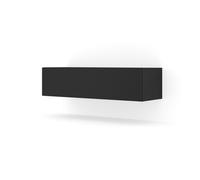 Mueble tv de pared 1 puerta 120 cm bali negro