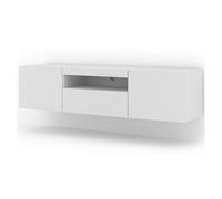 Mueble tv de pared 3 puertas 150 cm aurus blanco