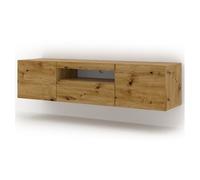 Mueble tv de pared 3 puertas 150 cm aurus madera