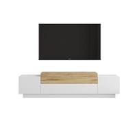 Mueble tv fonda - venprodin - 160 cm blanco- fieltro