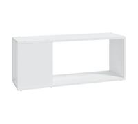 Mueble tv juliet 1 compartimento abierto blanco 32x80x24 cm