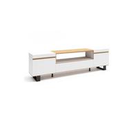 Mueble tv kavos up blanco - roble arena 203 x 57 x 34,6 cm