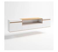 Mueble tv kavos wall blanco - roble arena 203 x 45 x 34,6 cm