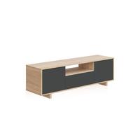 Mueble tv lino roble canadian - antracita 150 x 47 x 41 cm 47 cm