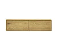 Mueble TV mural acabado madera clara roble L120 cm FLEXO