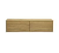 Mueble TV mural acabado madera clara roble L120 cm FLEXO