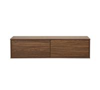 Mueble TV mural acabado madera oscura nogal L120 cm FLEXO