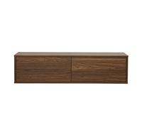 Mueble TV mural acabado madera oscura nogal L120 cm FLEXO