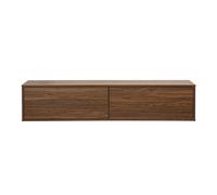 Mueble TV mural acabado madera oscura nogal L140 cm FLEXO