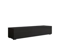 Mueble tv salón comedor negro 160x40x32 1 puerta nora h2 muebles bonitos