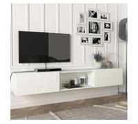 Mueble tv suspendido paltamo aglomerado 180 x 31 x 30 cm - blanco [en.casa]