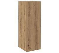 Mueble TV suspendido roble artesanal 30,5 x 30 x 90 cm | Aglomerado, roble artesanal, montaje lateral, diseño moderno, espacio de almacenamiento