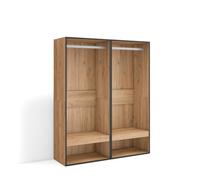 Mueble Vestidor Abierto | Ropa, Zapatos, complementos, Medidas 120x145x35 cm | Dormitorio, habitación | Armario, Perchero Roble