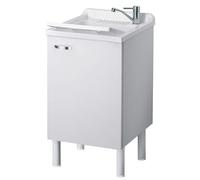 MUEBLE Y LAVADERO DE MELAMINA HIDRÓFUGA W100 18 MM DE ESPESOR 50X45 CM COLOR ...