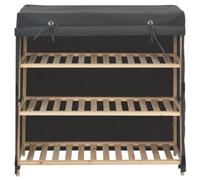 Mueble zapatero con funda de tela gris 79x40x80 cm,Casa y jardín,Productos del hogar,Organización y almacenamiento,Almacenamiento de ropa y armarios,Zapateros y organizadores de calzado-248195