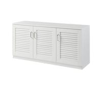 Mueble zapatero løten 6 compartimentos para 12 pares mdf 62 x 125 x 36 cm - blanco [en.casa]