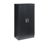 Mueble zapatero notribontaa con estantes y puertas 108x55x35cm negro [en.casa]