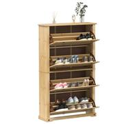 Mueble zapatero para hogar y jardín Corona 99 x 32 x 163,5 cm, madera maciza de pino