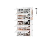 Mueble Zapatero Plástico 10 Compartimentos Blanco Nube