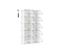 Mueble Zapatero Plástico 10 Compartimentos Zapatero Modular Estantería Modular