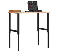 Muebles, accesorios de mesa, patas de mesa, marcos de banco de trabajo ajustables, 2 piezas de metal de 55 x 69 a 95,5 cm, color negro