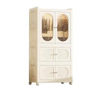 Muebles Almacenaje Armarios Dormitorio Armario Portátil for Ropa Gran Capacidad Disponible en 5 Tamaños Función Magnética Diseño Plegable Ruedas(70 * 37 * 142cm)