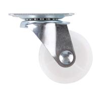 Muebles blancos de la carretilla de la rueda 4pcs de los PP de las ruedas giratorias de 1,5 pulgadas