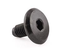 Muebles Conector tornillos, acabado en negro, M6 x 12 mm, 100 unidades)