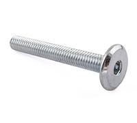 Muebles Conector tornillos, bañado en Zinc, M6 x 45 mm, 50 unidades)