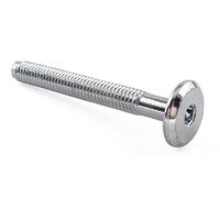 Muebles Conector tornillos, bañado en Zinc, M6 x 50 mm, 50 unidades)