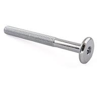 Muebles Conector tornillos, bañado en Zinc, M6 x 60 mm, 50 unidades)