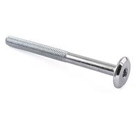 Muebles Conector tornillos, bañado en Zinc, M6 x 70 mm, 50 unidades)