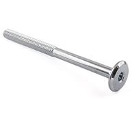Muebles Conector tornillos, bañado en Zinc, M6 x 80 mm, 50 unidades)