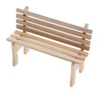 Muebles de - Conjunto de decoración de madera en miniatura | Pequeños accesorios de s para piezas pequeñas, mini escenas de jardín, juego imaginativo, regalos para, artesanía envejecida, Passe-Temp